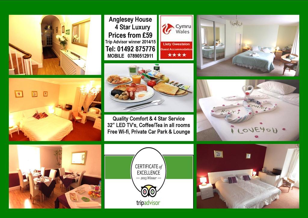 Bed and Breakfast Anglesey House Лландидно Екстер'єр фото